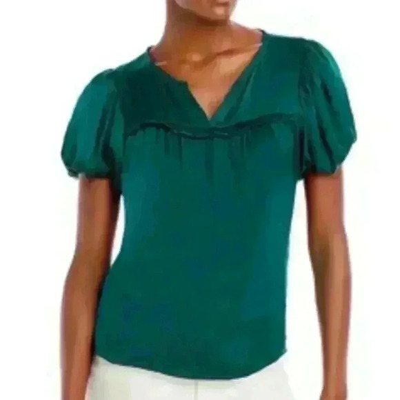 Aqua forest green top size xs #147 - Picture 1 of 3